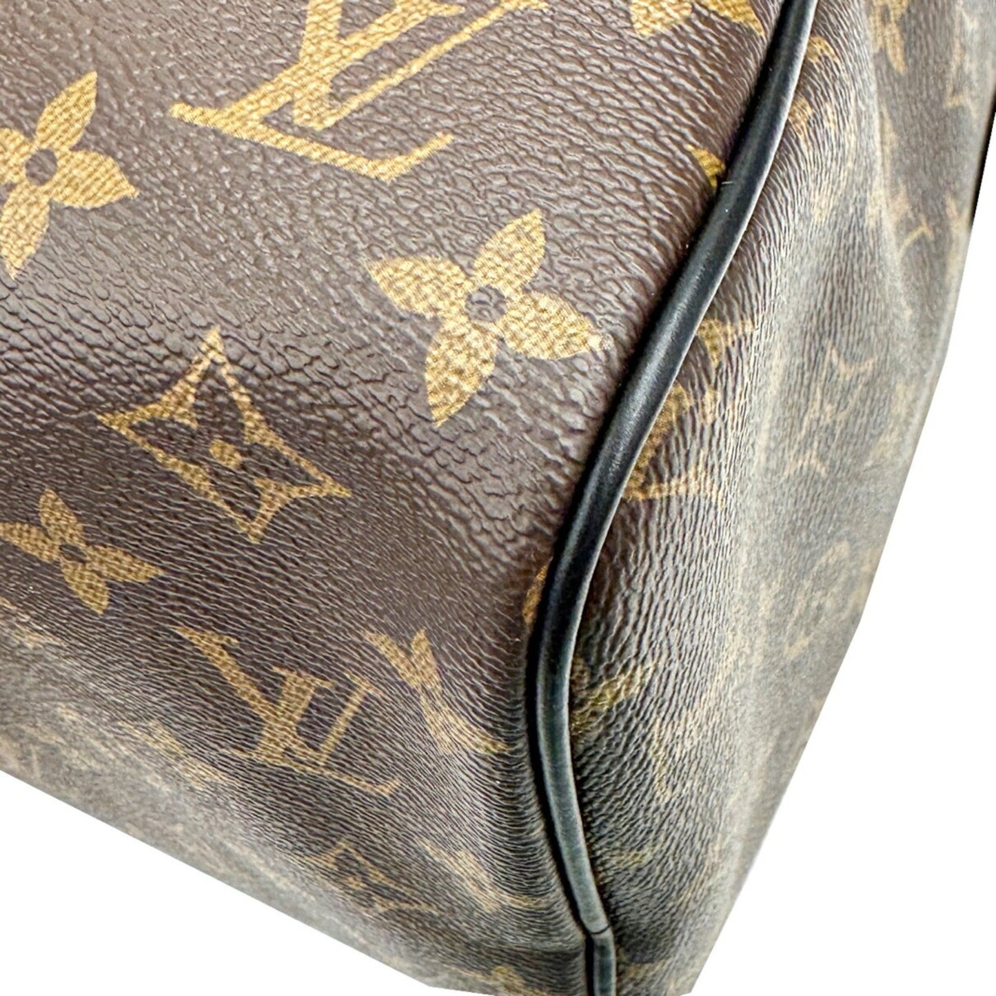 Louis Vuitton Monogram Macassar Speedy Bandouliere 30 Soft M12243 Rfid Boston Bag