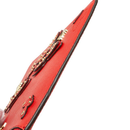 Michael Kors Butterfly Motif Clutch Bag/Second Bag Red Leather