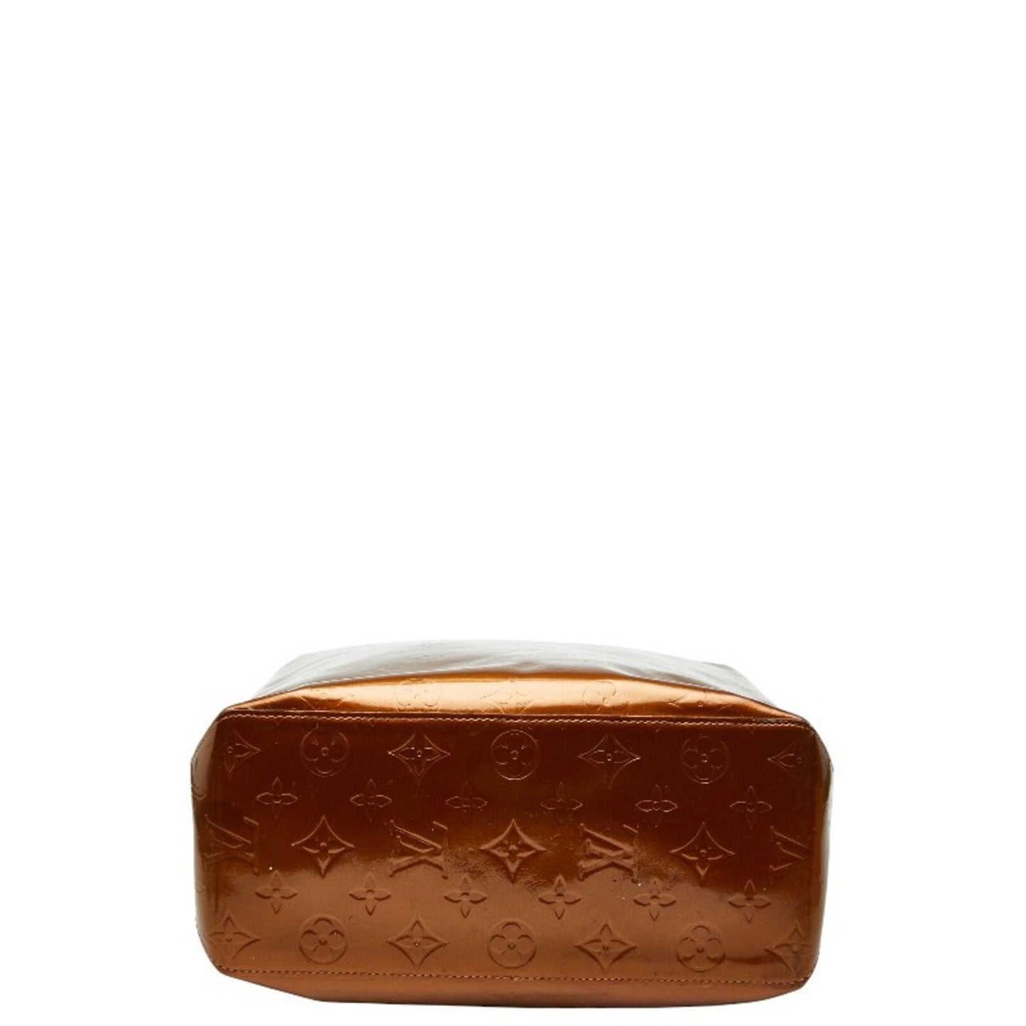 Louis Vuitton Monogram Vernis Reed Mm Tote Bag M91143 Bronze/Brown Patent Leather