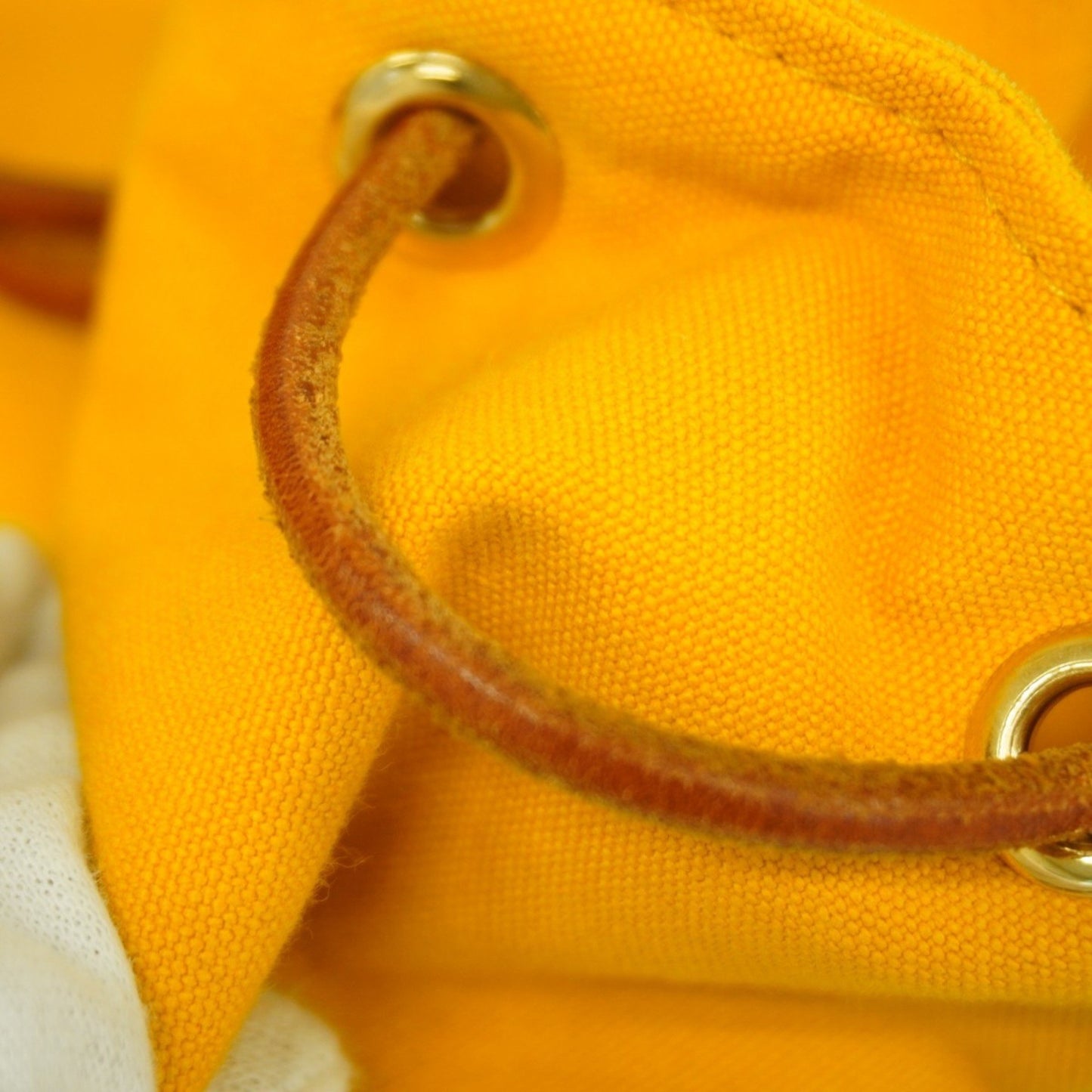 Hermes Herms Polochon Mimir Pm Shoulder Bag In Yellow Canvas