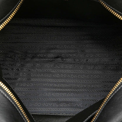 Prada Esplanade Two-Tone Handbag 1Ba046 In Black