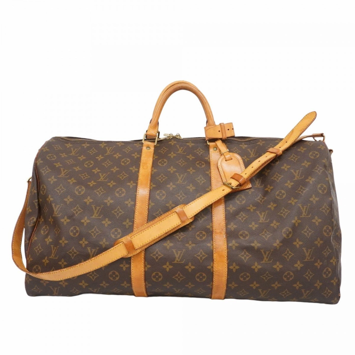 Louis Vuitton Monogram Keepall Bandouliere 60 Boston Bag M41412 Brown