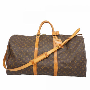 Louis Vuitton Monogram Keepall Bandouliere 60 Boston Bag M41412 Brown