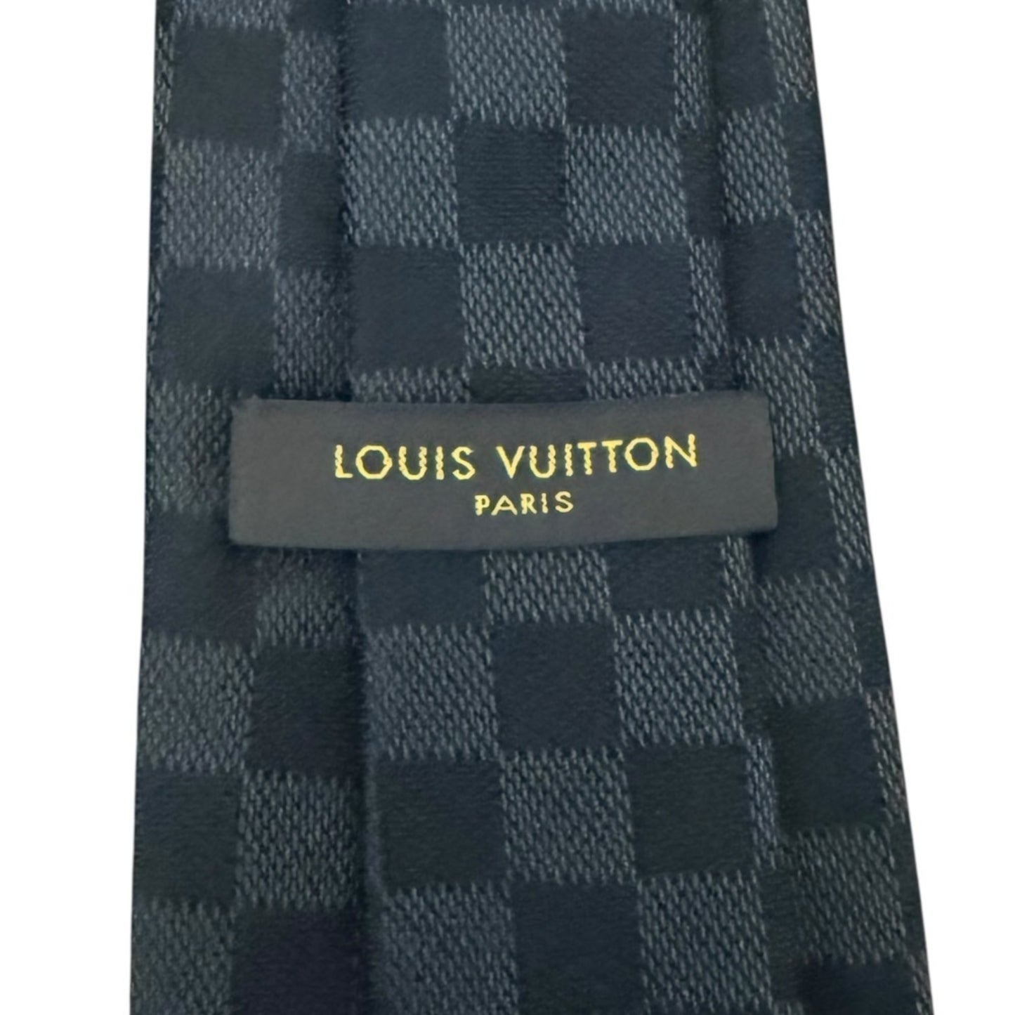 Louis Vuitton Damier Graphite 100% Silk Tie