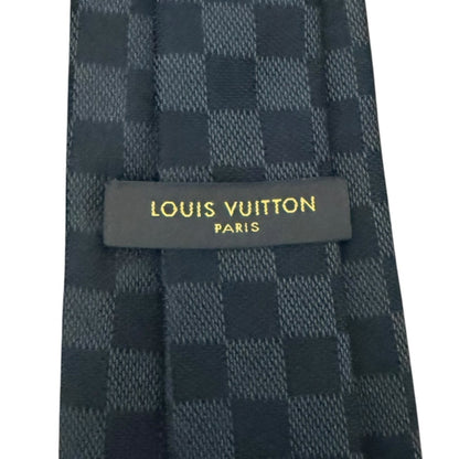 Louis Vuitton Damier Graphite 100% Silk Tie