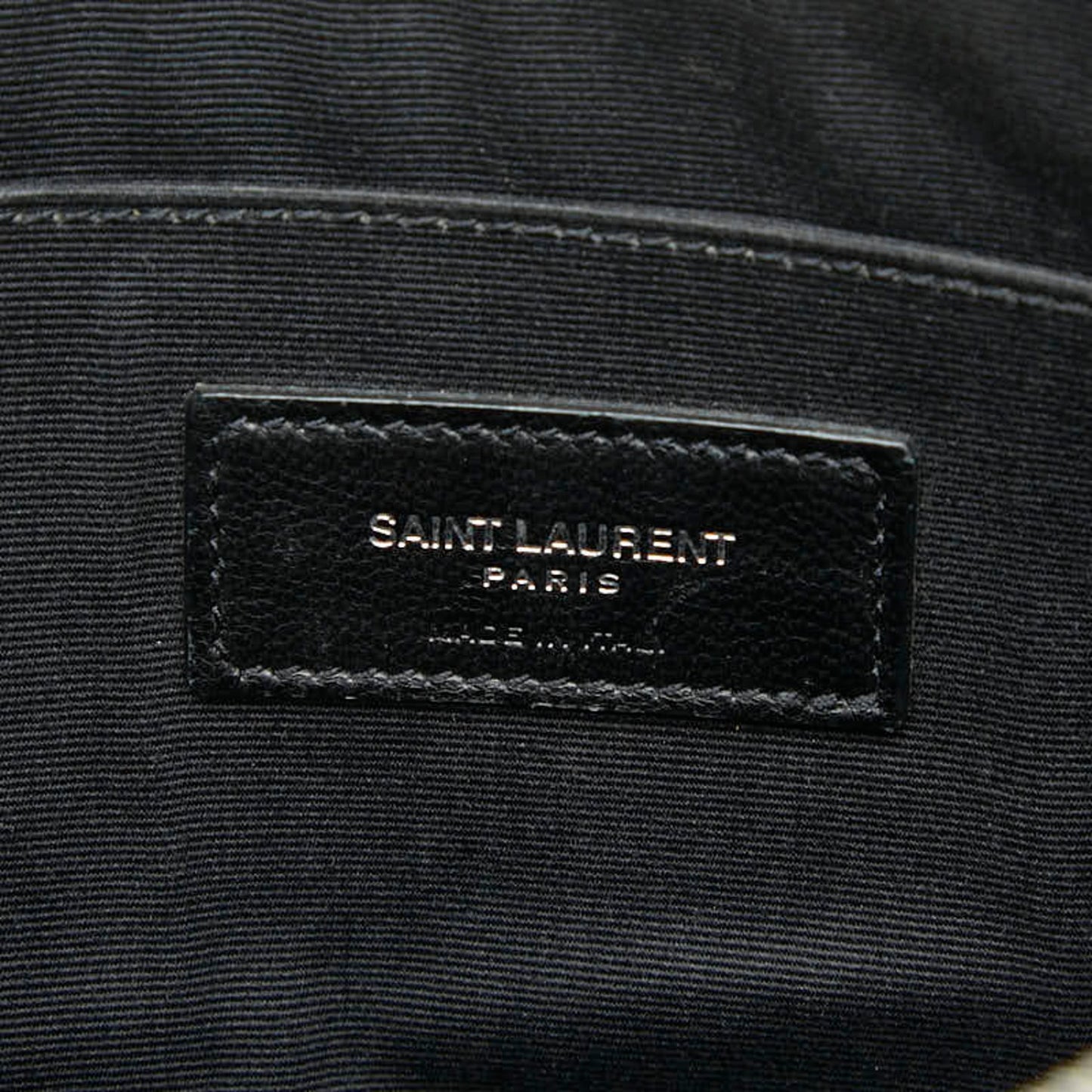 Saint Laurent Logo Clutch Bag/Second Bag In Black