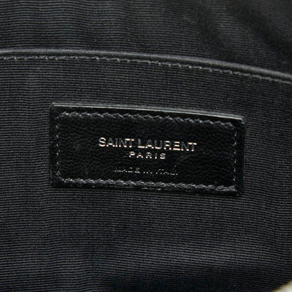 Saint Laurent Logo Clutch Bag/Second Bag In Black