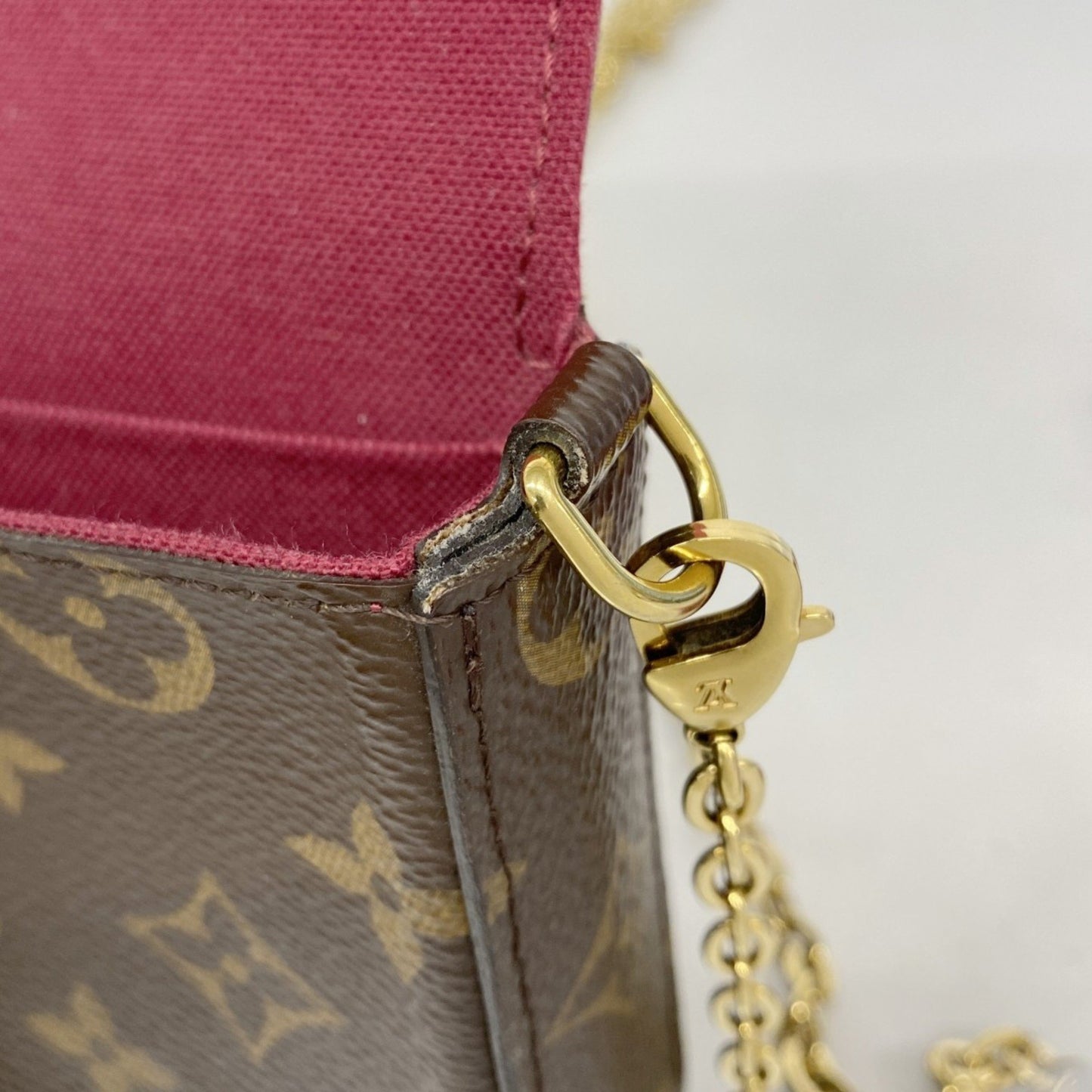 Louis Vuitton Monogram Pochette Felicie Shoulder Wallet M81896 Brown