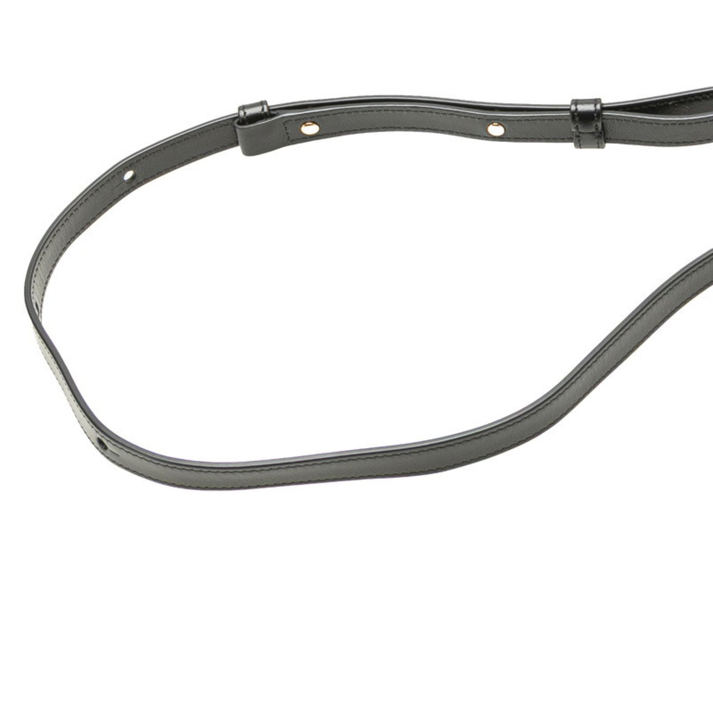 Celine Triomphe Shoulder Bag In Black Leather