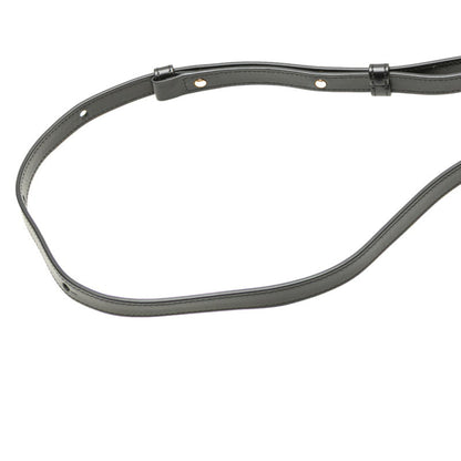 Celine Triomphe Shoulder Bag In Black Leather