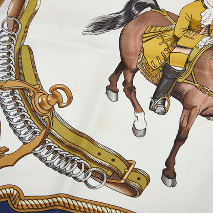Hermes Herms Carr 90 Reprise Horse Riding Scene Scarf