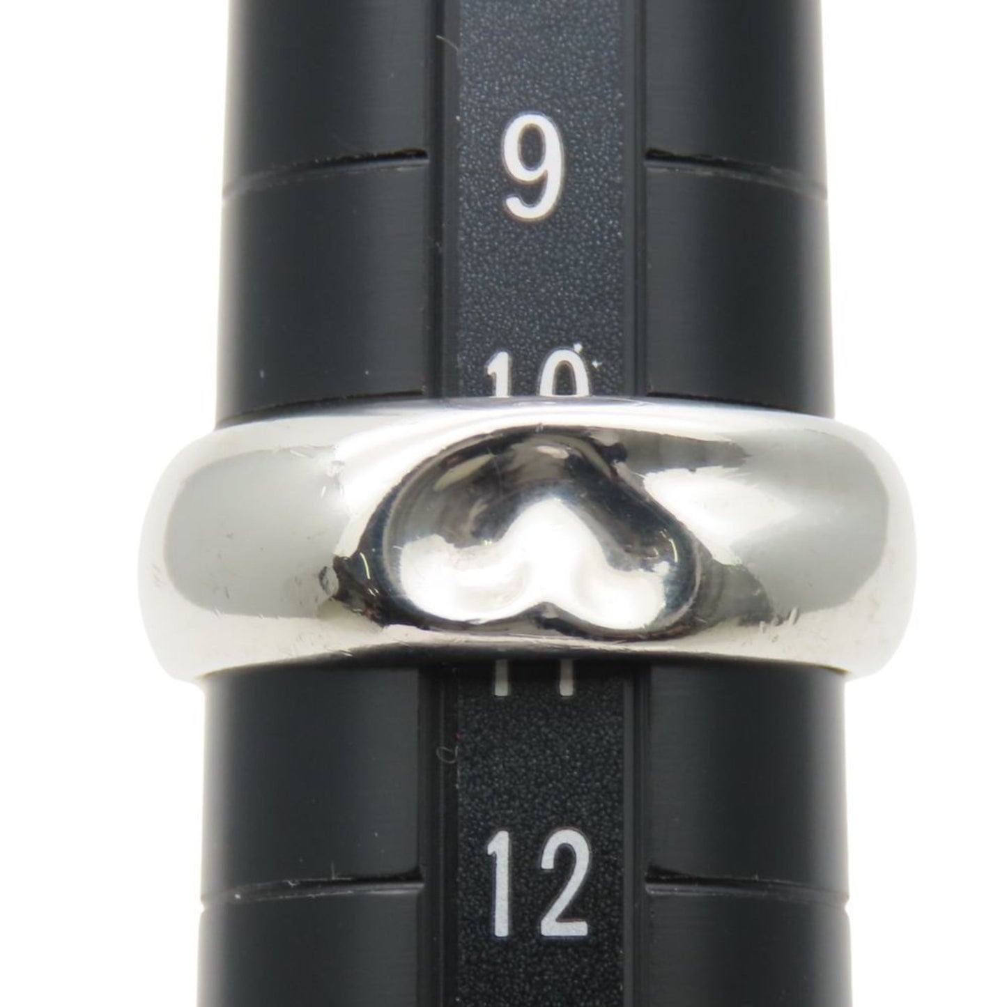 Tiffany & Co. Carved Heart Ring In Sterling Silver By Elsa Peretti