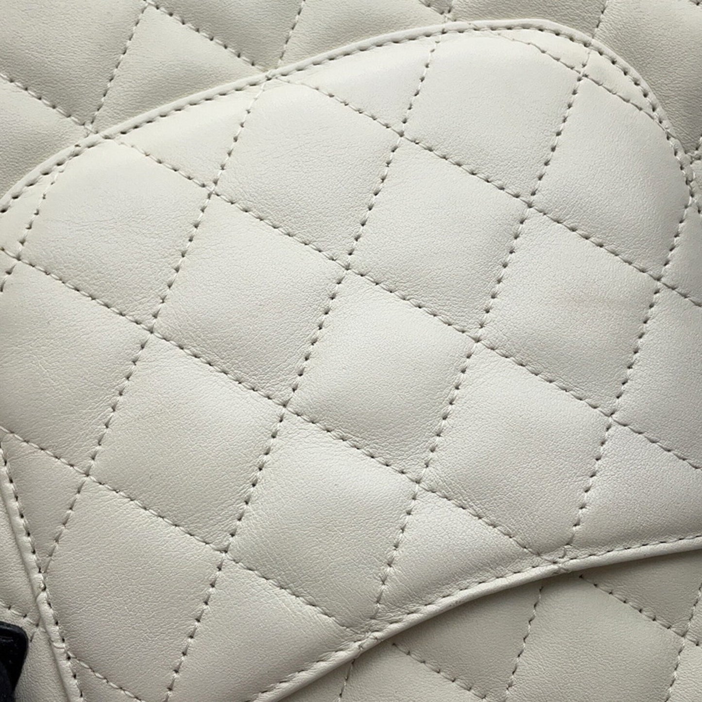 Chanel Shoulder Bag Cambon Line Medium Coco Mark A25178 Chanel White Black