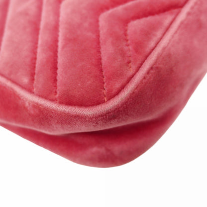 Gucci Gg Marmont Shoulder Bag 446744 Velvet Pink