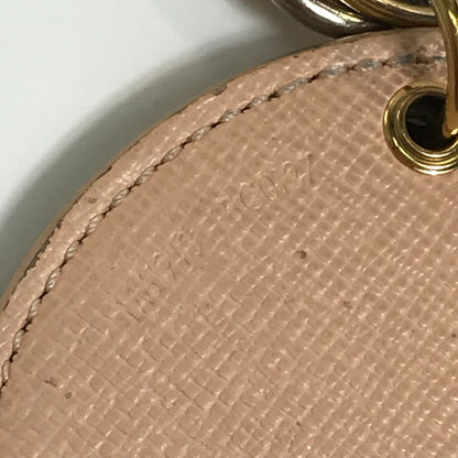 Louis Vuitton M61943 Damier Azur Charm Key Holder White X Pink
