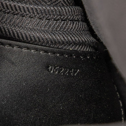 Loewe Anagram Shoulder Bag In Black Leather