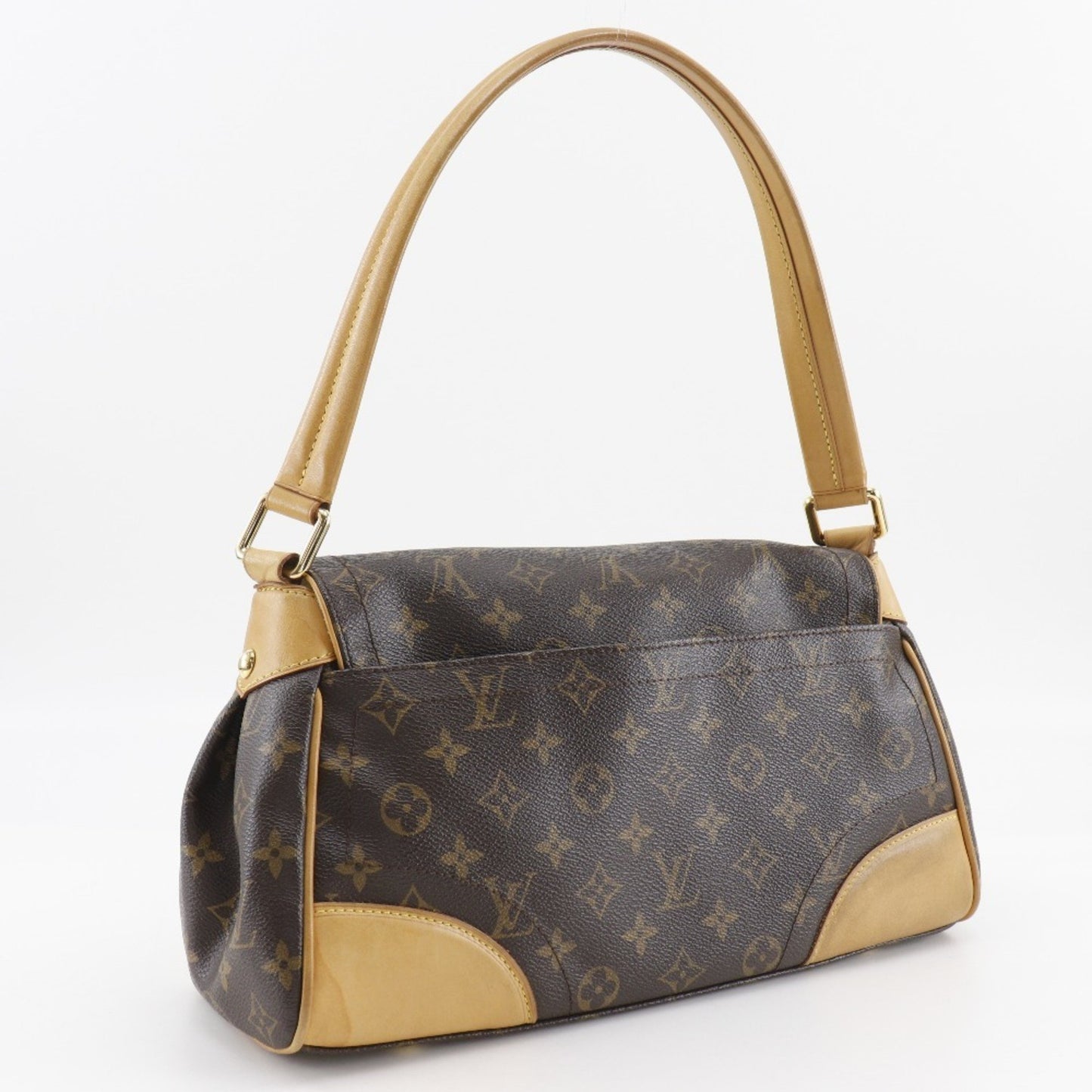 Louis Vuitton Beverly Mm Shoulder Bag M40121 Monogram Canvas 2007 Brown Fl4007 Flap