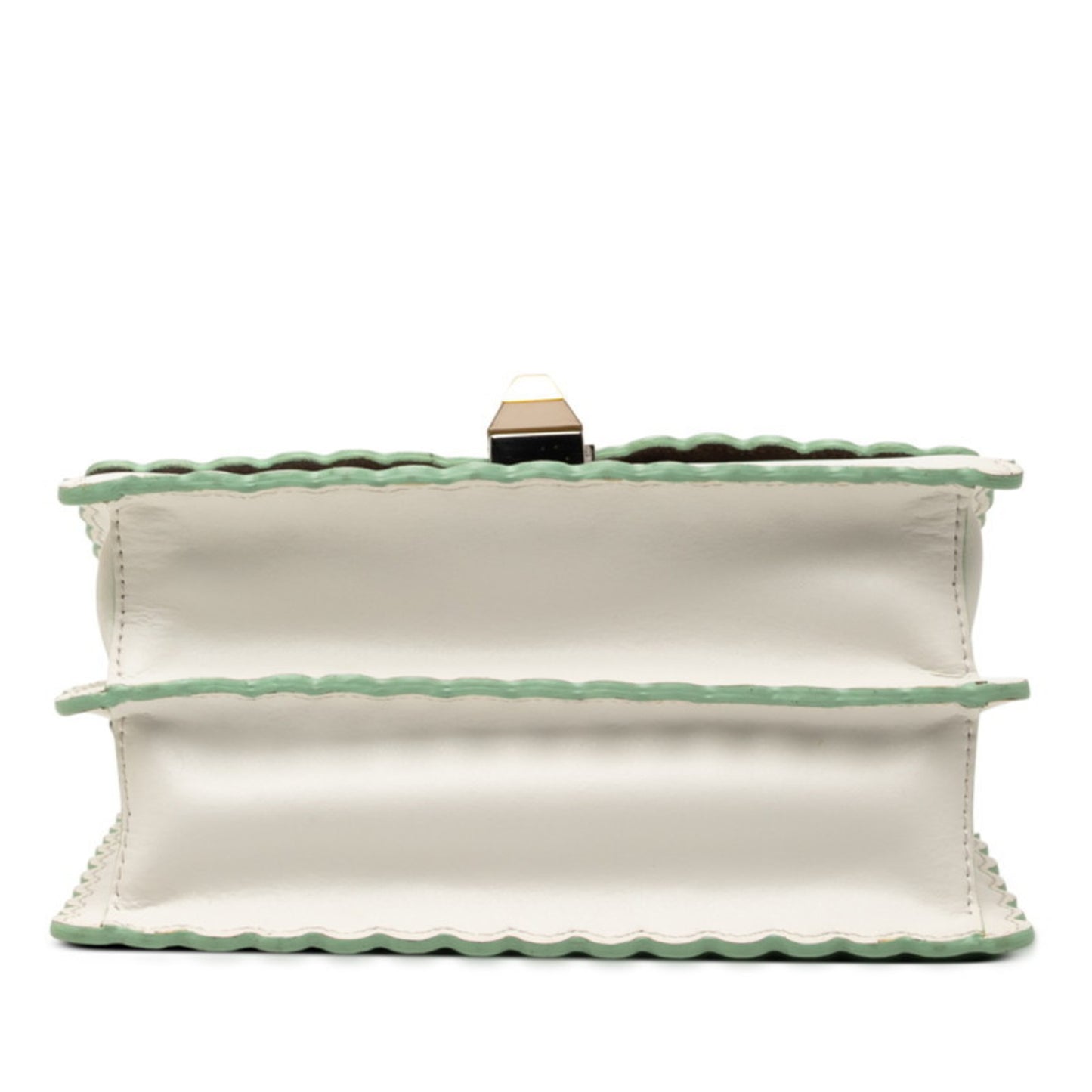 Fendi Mini Canai Handbag/Shoulder Bag 2Way 8M0381 White Leather