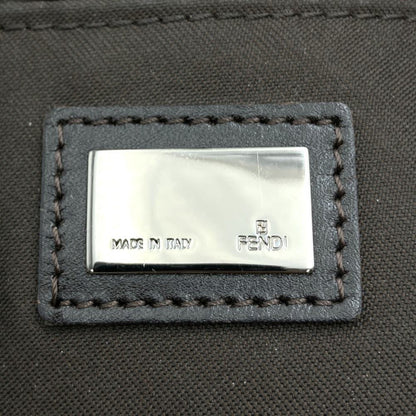 Fendi Zucchino Handbag Tote Bag In Brown Canvas
