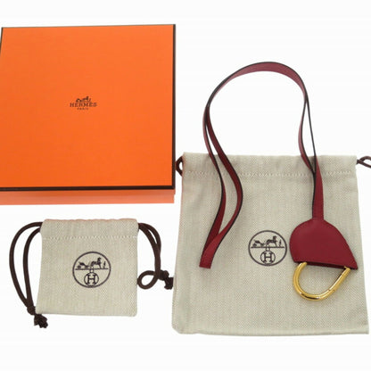 Hermes Au Coeur Du Faubourg Swift Rouge Grenat Necklace Keychain 1623Hermes