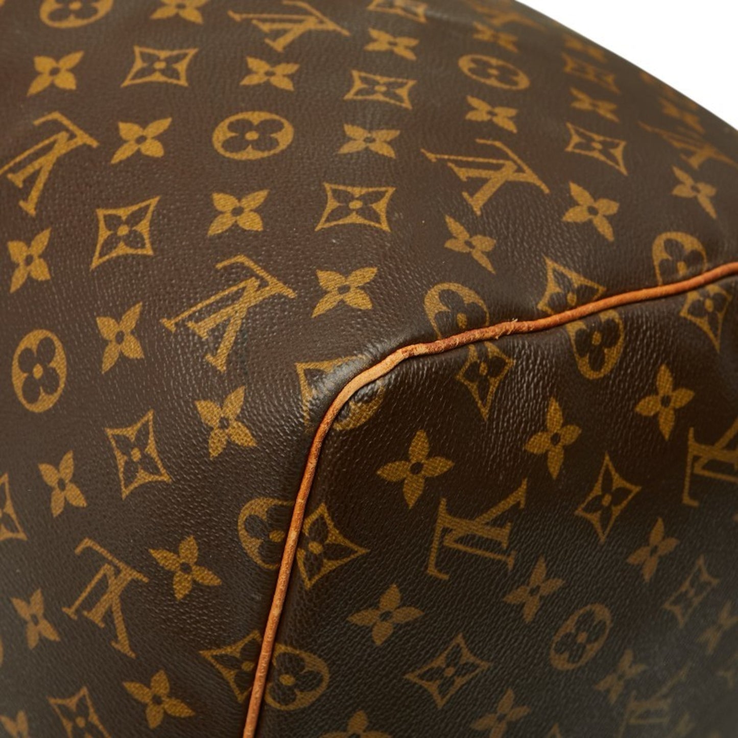 Louis Vuitton Monogram Keepall 55 Boston Bag/Travel Bag M41424 Brown Leather