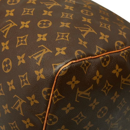 Louis Vuitton Monogram Keepall 55 Boston Bag/Travel Bag M41424 Brown Leather