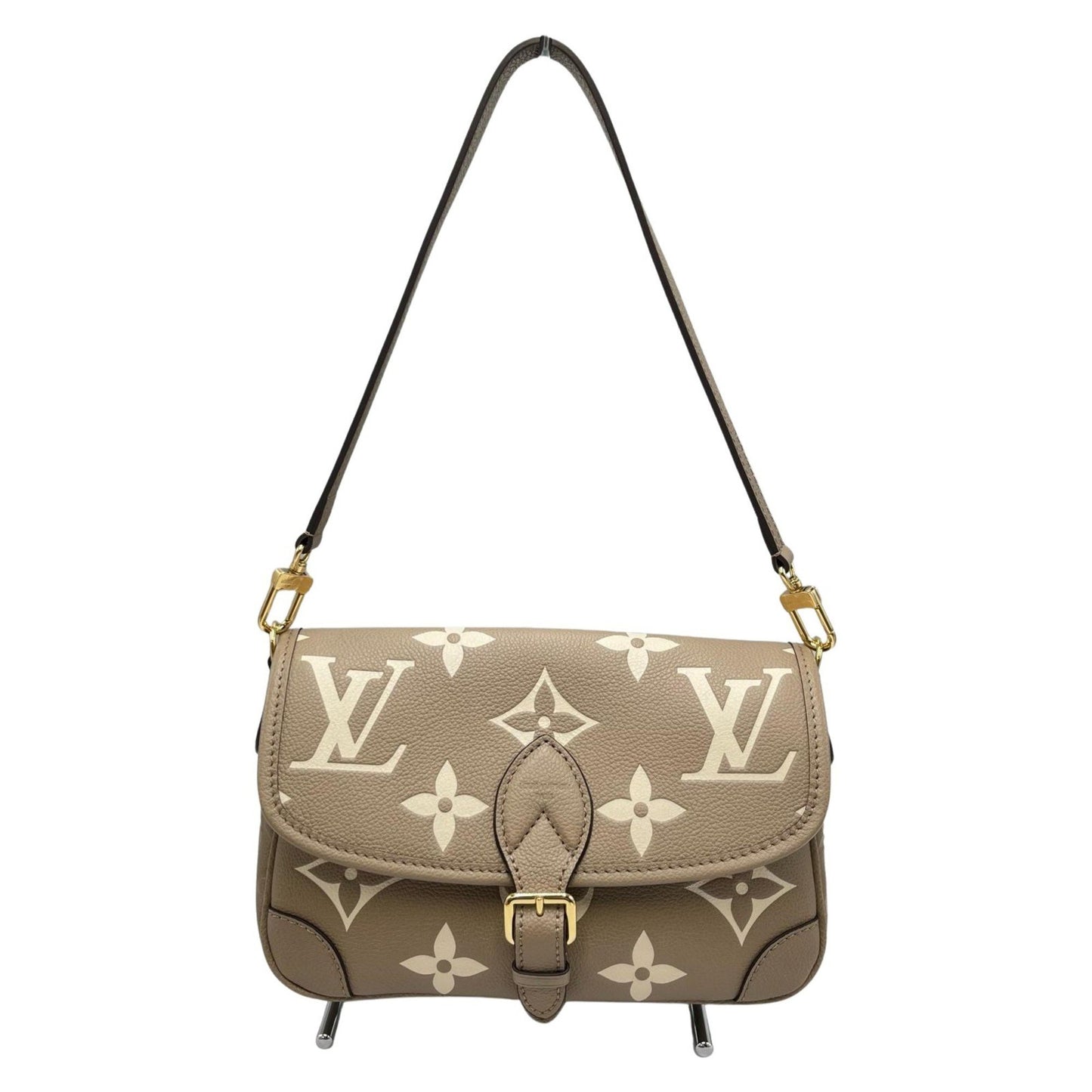 Louis Vuitton Diane 2-Way Shoulder Bag M46583 Monogram Empreinte In Greige
