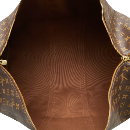 Louis Vuitton Monogram Keepall 55 Boston Bag/Travel Bag M41424 Brown Leather