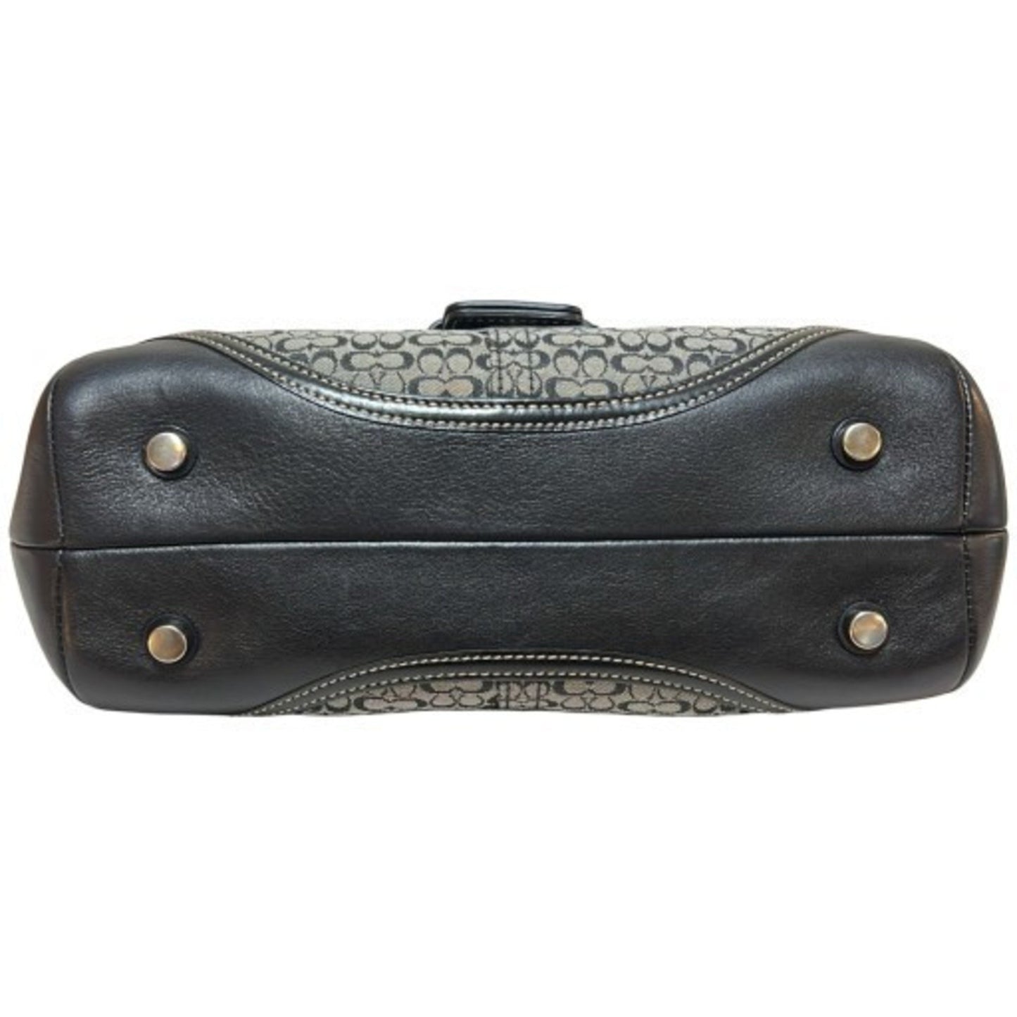 Coach Soho Mini Signature Handbag 7078 Black Leather Canvas Soho Mikunigaoka Store It9Dlg7Ozjg8