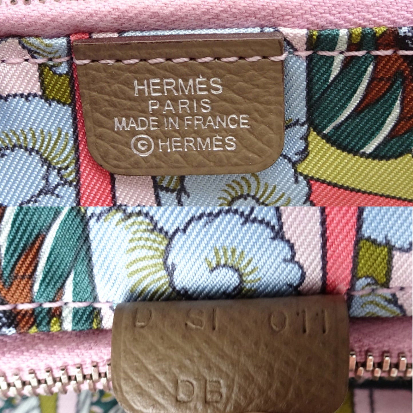 Leather Hermes Long Wallet (Bi-Fold) Epsom