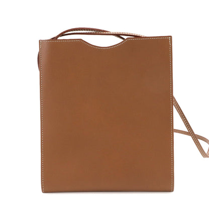 Hermes Herms Onimaitou Shoulder Bag Pochette Evercolor Brown