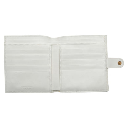 Bottega Veneta Intrecciato Bi-Fold Wallet White Leather