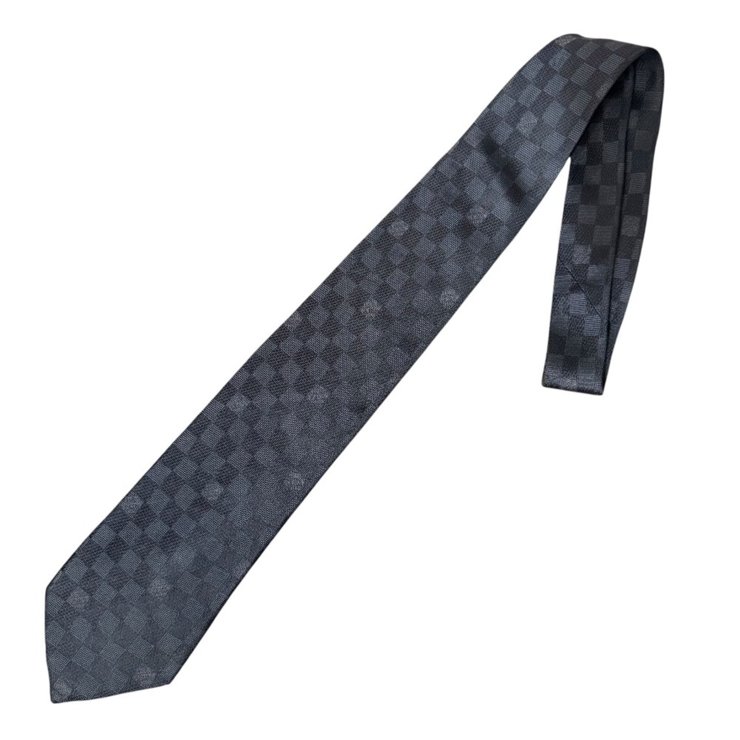 Louis Vuitton Damier Graphite 100% Silk Tie