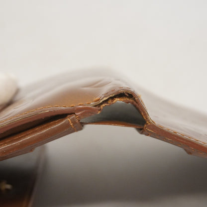 Louis Vuitton Vernis Porte Monnaie Carte Credit Tri-Fold Wallet M91170 Bronze