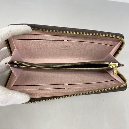 Louis Vuitton Monogram Portefeuille Clemence Long Wallet M61298 Brown Rose Ballerine