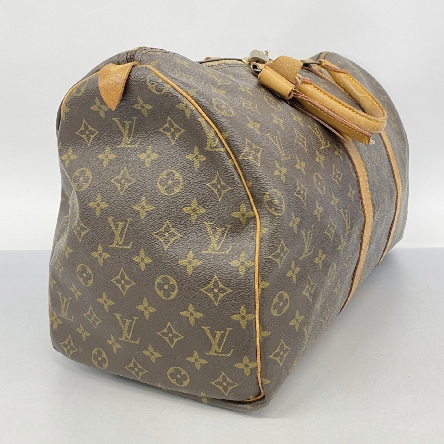 Louis Vuitton Monogram Keepall 50 Boston Bag M41426 Brown