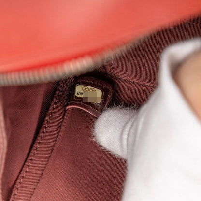 Chanel Matelasse Coco Boy Chain Shoulder Bag Camera Red Lambskin