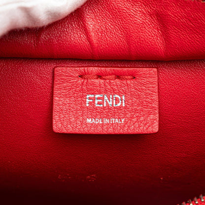 Fendi Petit Trois Jours Handbag 8Bh333 Red Leather