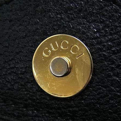 Gucci Bamboo Handbag 002 1186 0260 Black Leather