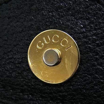 Gucci Bamboo Handbag 002 1186 0260 Black Leather