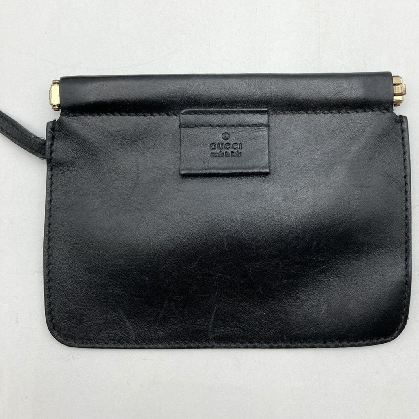 Gucci 95332 Shoulder Bag/Handbag In Beige/Black Canvas