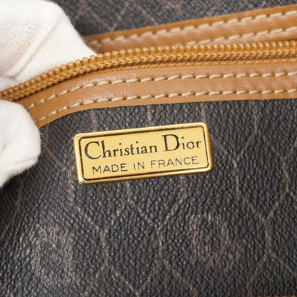 Christian Dior Boston Bag Honeycomb Gray Brown