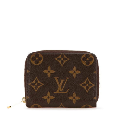 Louis Vuitton Monogram Zippy Coin Purse Case M60067 Brown Pvc Leather