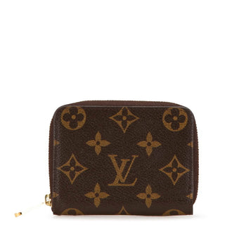 Louis Vuitton Monogram Zippy Coin Purse Case M60067 Brown Pvc Leather