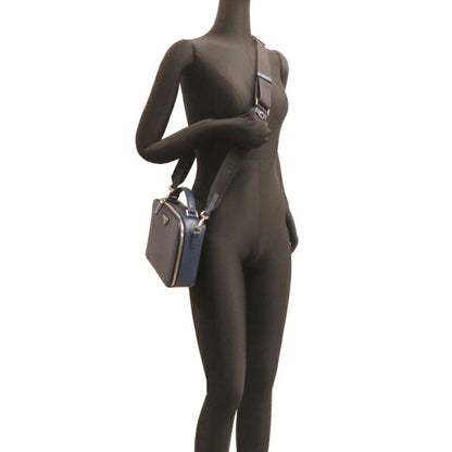 Prada Brick Saffiano Men'S Shoulder Bag 2Vh069 In Leather