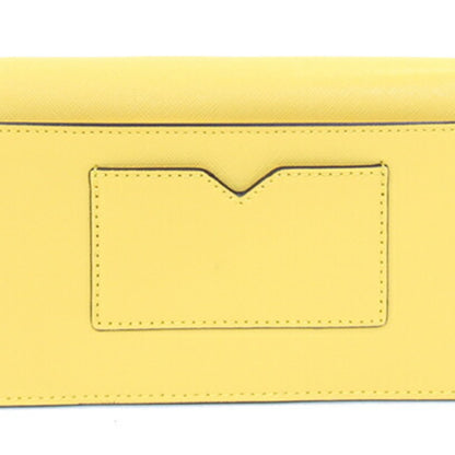 Michael Kors Shoulder Bag Jet Set Pocket Emblem Crossbody 35S3Gtvc5L Yellow Leather Pochette Chain