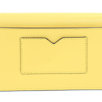 Michael Kors Shoulder Bag Jet Set Pocket Emblem Crossbody 35S3Gtvc5L Yellow Leather Pochette Chain