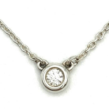 Tiffany & Co. By The Yard Necklace Diamond Sv925 1.6G Silver