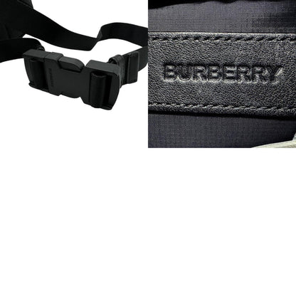 Burberry Body Bag Waist Nylon Black Silver