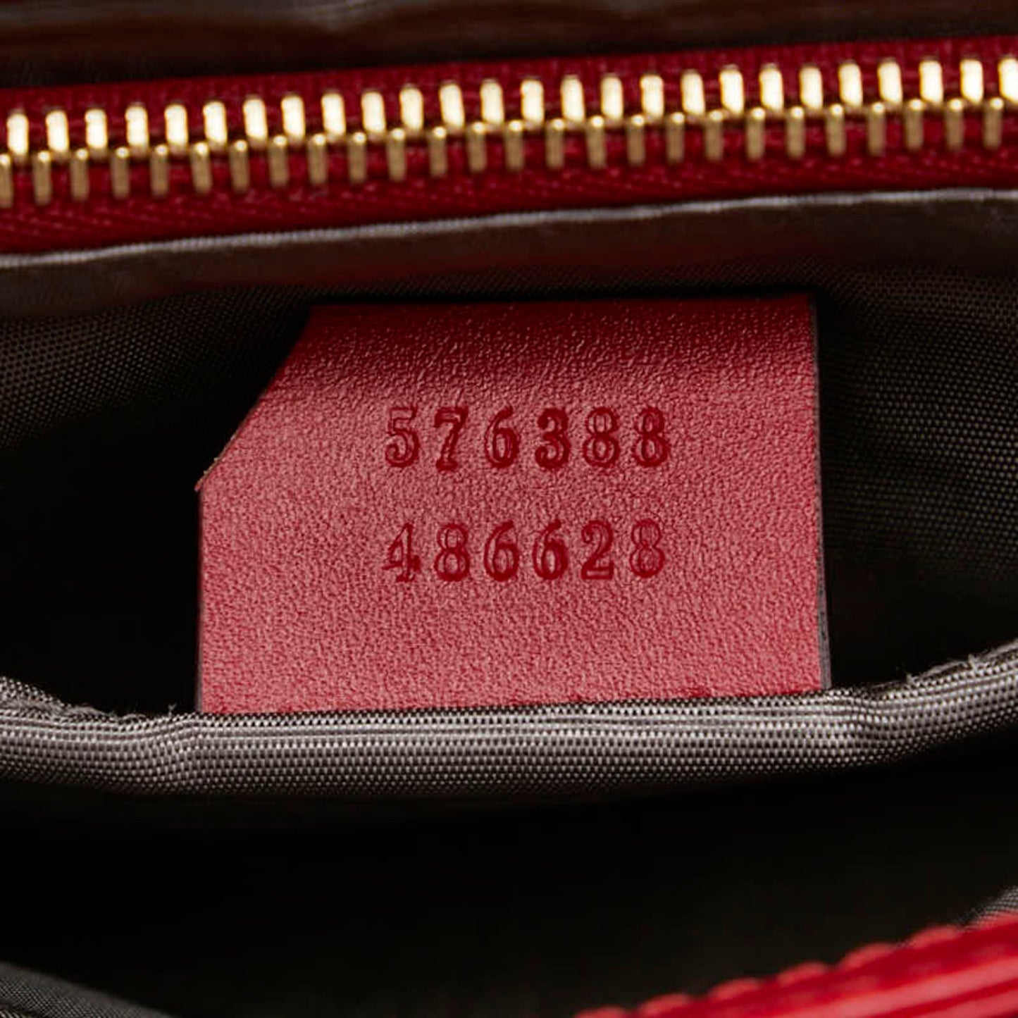 Gucci Zumi Shoulder Bag 576388 Red Leather